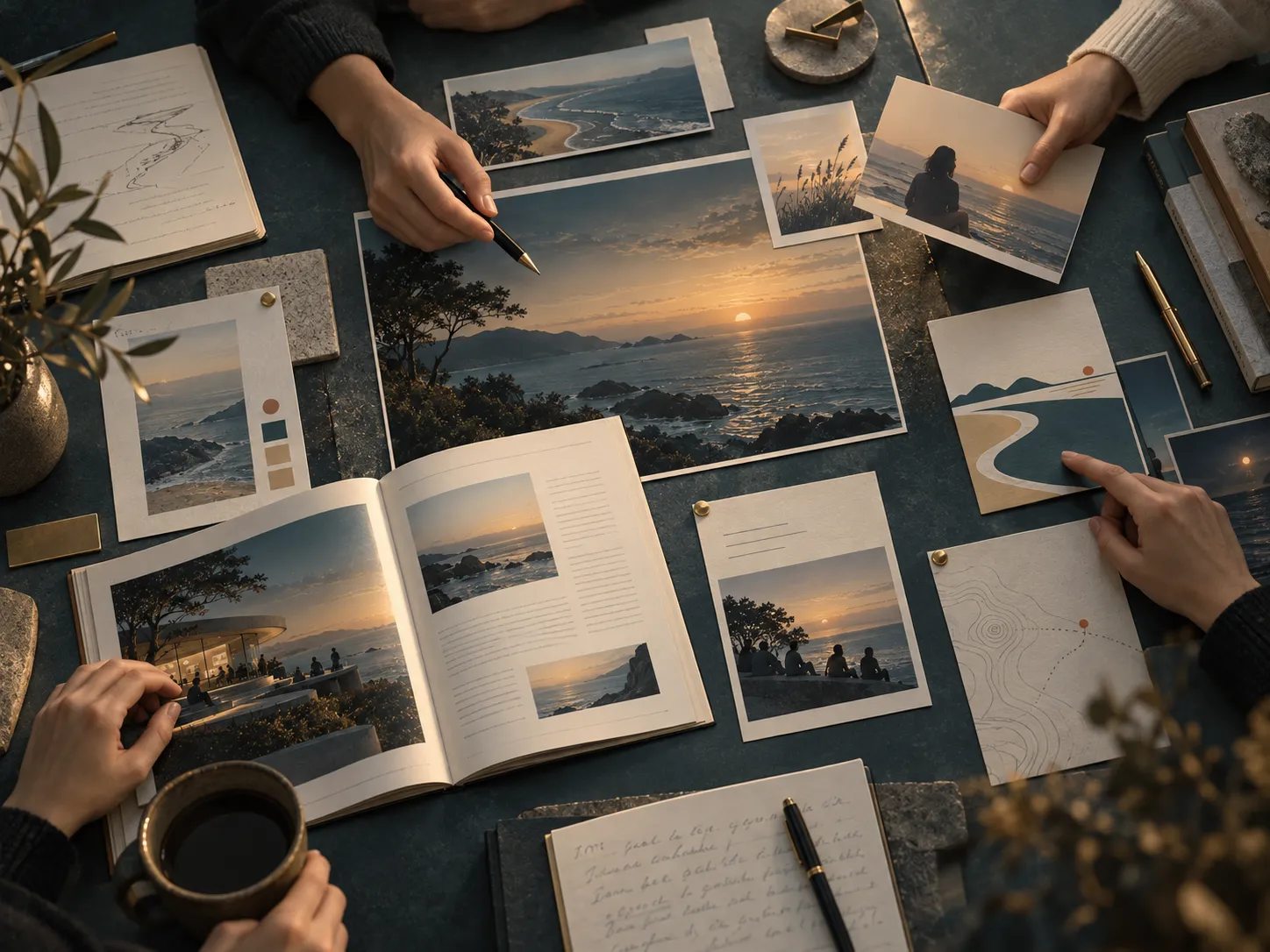 海边书店室内与窗景